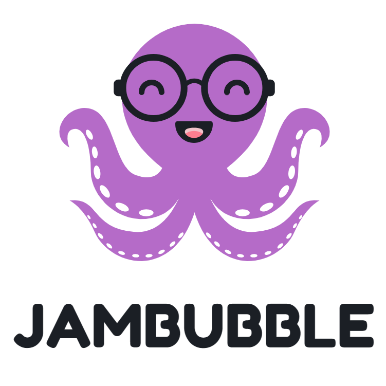 the JamBubble logo, an octopus